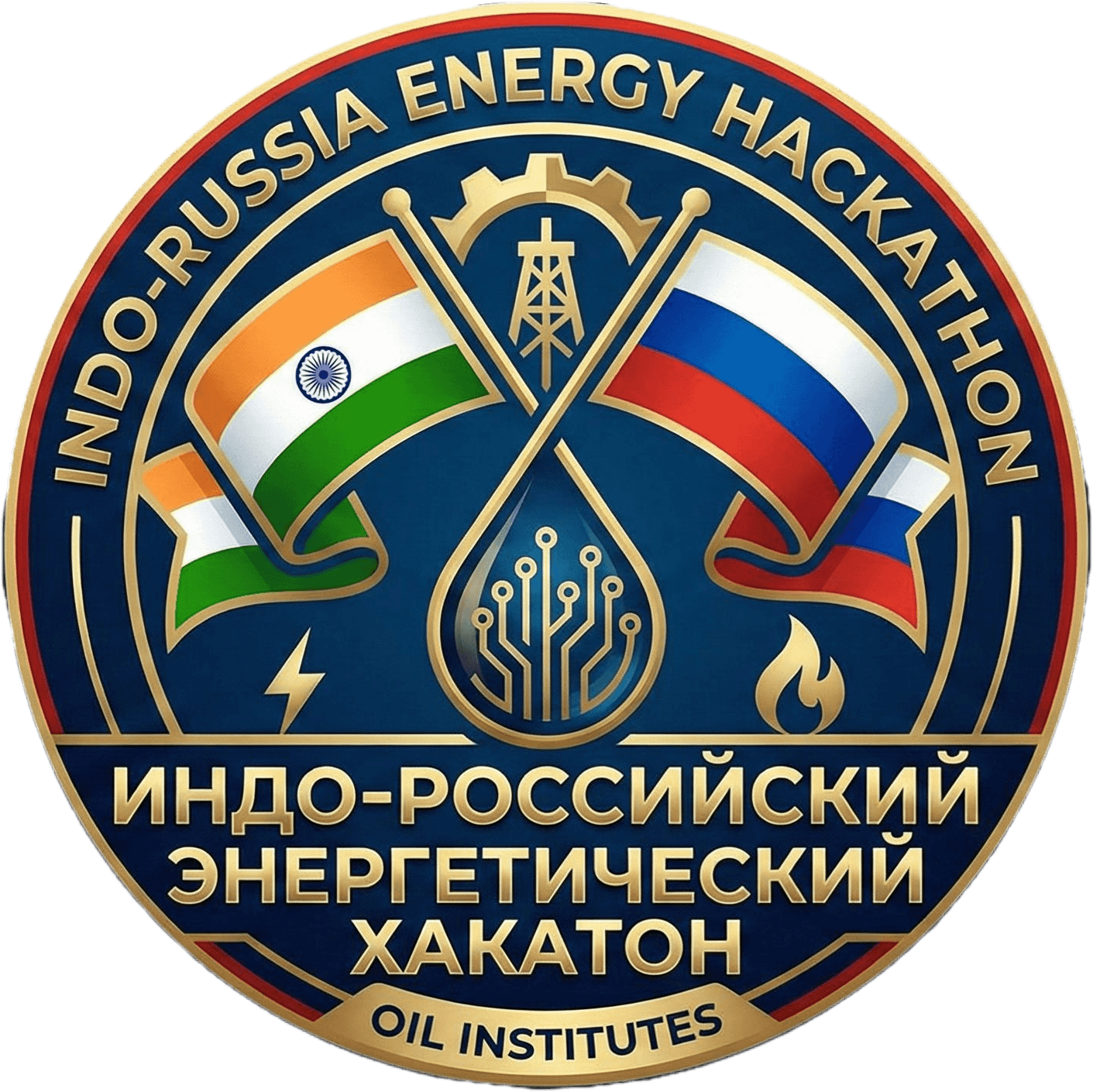 Indo-Russia Energy Hackathon Emblem